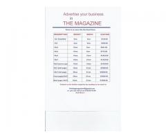 Advertise your Business in our magazine