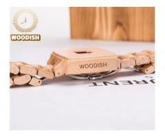 Rectangular Metal and Wooden Wrist Watch for Men and Women in South Africa